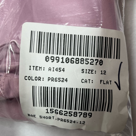 J Crew Crewcuts Girls Cotton Blend Shorts Size 12 Purple Stretch Pull On Basic - Picture 7 of 7